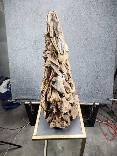 Driftwood xmas pine tree - xmas,