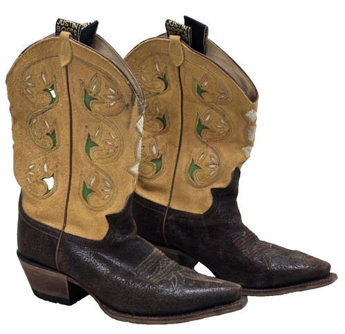 Justin cowgirl boots brown - boots,