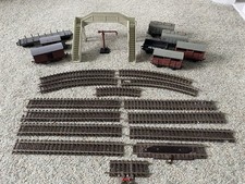 Hornby Dublo Job Lot : Diecast Footbridge, Water Crane, Wagons & Track Pieces