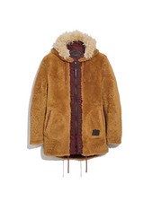 Coach Mens Western Reversible Shearling Parka Size 44