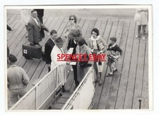 Old Photo Group Embarking on Ship Gang Plank Outer Harbour Adelaide c1963