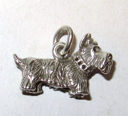 925 silver scottie dog - silver,