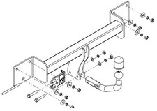 Swan Neck Tow Bar For BMW 3