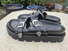 Zara Size 5 leather black shoes /Sliders ,so comfy one wear only see pics