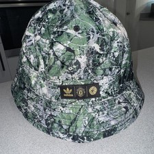 MAN UTD X STONE ROSES X ADIDAS BUCKET HAT MANCHESTER UNITED OSFM IT5030 RARE