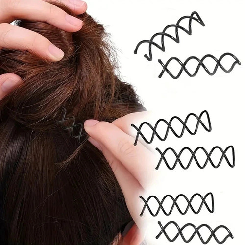 10pcs spiral hair pins - spiral, spin