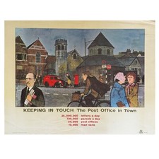 Poster Keeping in Touch GPO ‘The Post Office in Town’  Sidney Lee, 1962