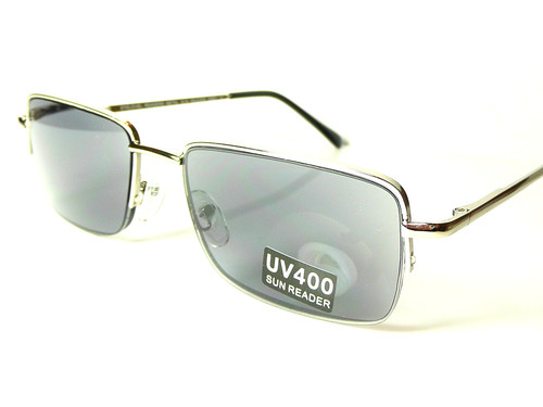 Mens silver reading sunglasses - mens,
