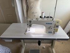 ONE OWNER USED WIMSEW INDUSTRIAL SEWING MACHINE + led light, reverse + Extras. 