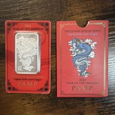 1 oz Silver Bar - PAMP Legend