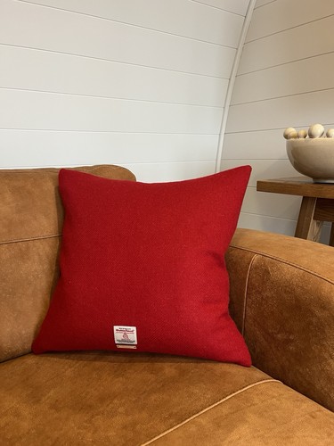 Harris tweed berry - tweed, cushion