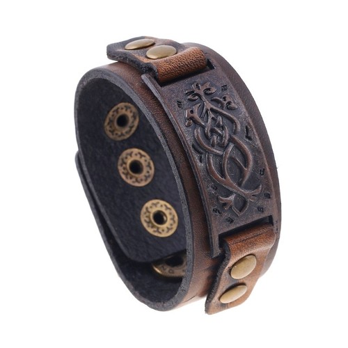 Retro celtic knot leather - retro,