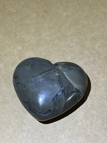 Heart shaped polished volcanic - polished,