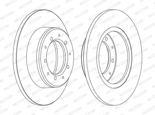 Brake disc solid ddf283c - disc,