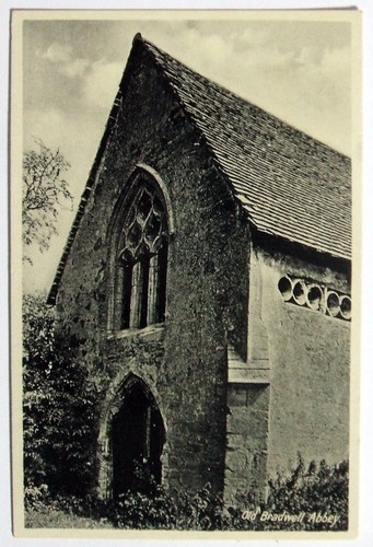 Postcard old bradwell abbey - old,