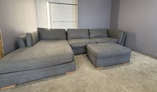 Large grey  DFS corner sofa +