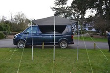 Campervan Caravan Awning sun canopy by WILD EARTH DELUX SET 2.4 x 3m MEDIUM GREY
