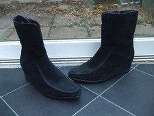 Gorgeous Black Suede Wedge