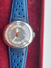 Vintage Ladies 1969 OMEGA GENÈVE DYNAMIC Auto, Bullseye, Date, Red Seconds Boxed