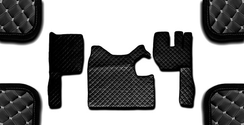 Black eco leather - leather, floor