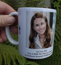 2025 Princess of Wales Visits Colchester Hospital Wellbeing Garden Portrait Mug