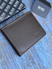 HUGO BOSS BIFOLD BROWN GRAINED