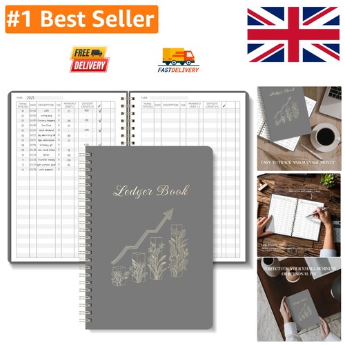 120 page spiral ledger - spiral,