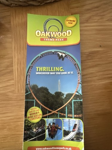 Oakwood theme park leaflet - park,