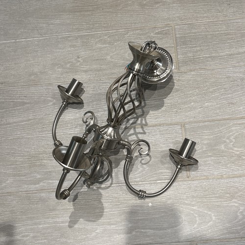 Arm satin nickel chandelier - arm,