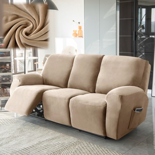 Stretch velvet sofa - stretch, recliner