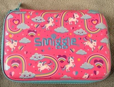 Smiggle Pink Zip Up Pencil