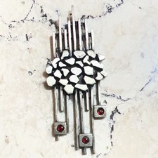Vtg Danish enamel pewter/tin