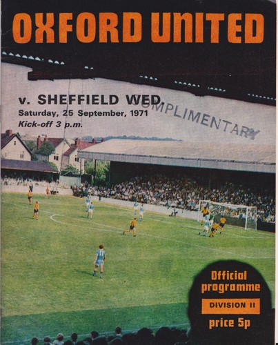 Football programme oxford - football, programme>oxford