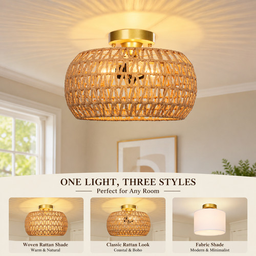 Ceiling light with fabric - ceiling,