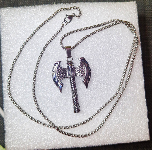 Viking silver tone - viking, double