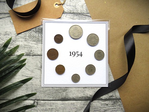 1954 mounted presentation gift - 1954,