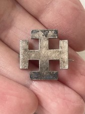 Vintage sterling silver cross - silver,