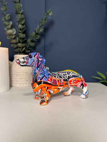 Graffiti sausage dog - graffiti,