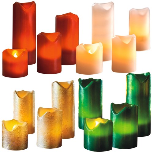Led bulb church - pillar, candles