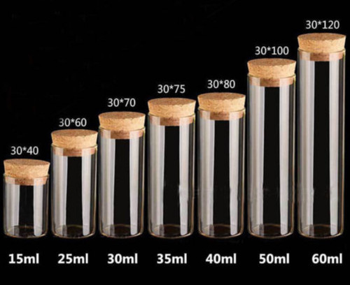 Empty clear glass bottles - clear, jars