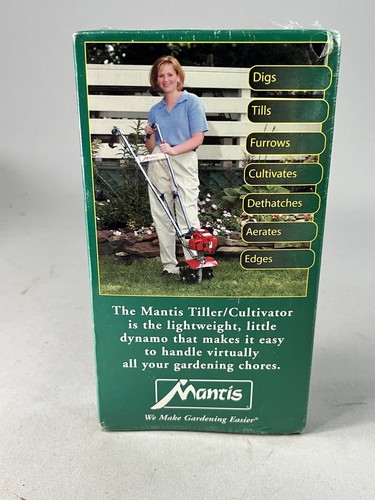 Mantis tiller cultivator - mantis, vhs
