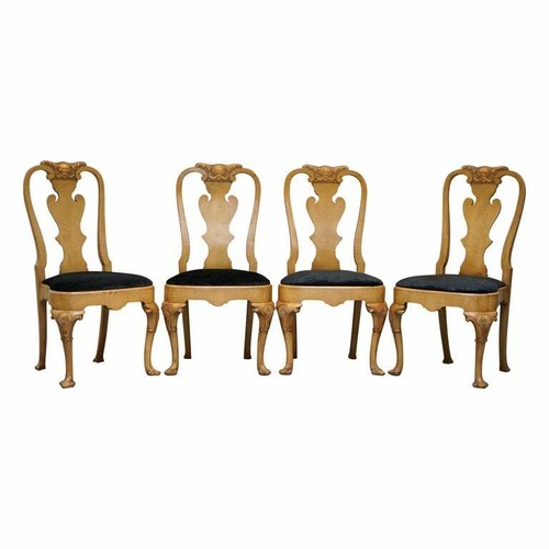 Stunning set four walnut - stunning,