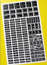 DASHBOARD CUSTOM STICKER DECAL SET Ideal for Rally, Race, Classic and kit cars!