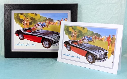 Austin healey greeting card - -,