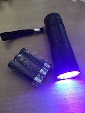 LED uv Torch, Cat,dog,pet Animal Urine Stain Detector FREE BATTERIES