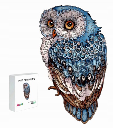 Wooden jigsaw puzzle owl 100pc - wooden,