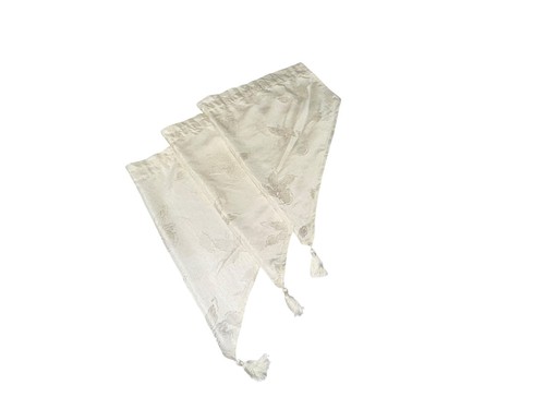 Set ivory ascot valances - set, of