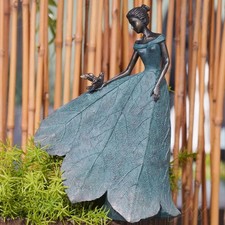 Fairy Garden Statue with Bird