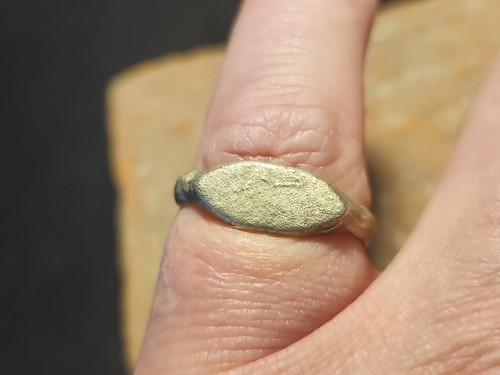 Roman silver ring complete - roman,