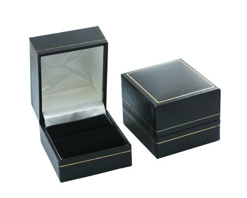 Black leatherette velvet - black, &